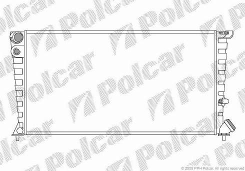 Polcar 5708082X - Radiateur, refroidissement du moteur cwaw.fr