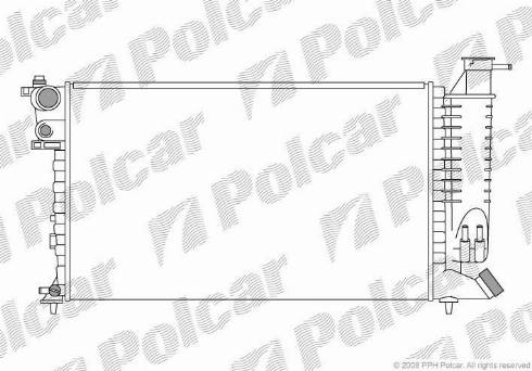 Polcar 5707083X - Radiateur, refroidissement du moteur cwaw.fr