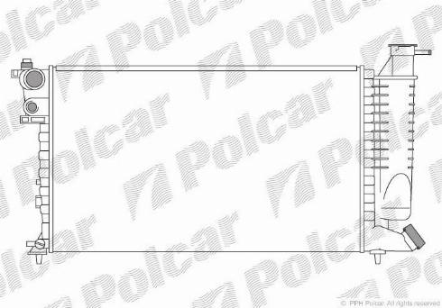 Polcar 5707082X - Radiateur, refroidissement du moteur cwaw.fr