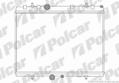 Polcar 5710084X - Radiateur, refroidissement du moteur cwaw.fr