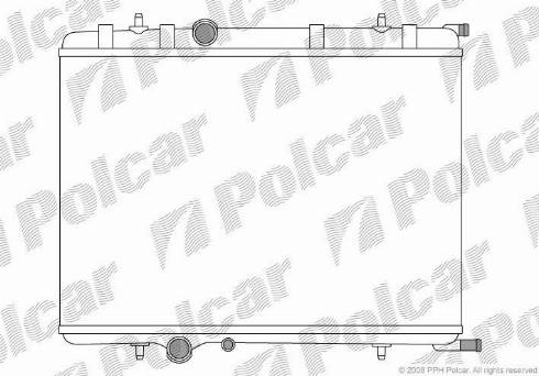 Polcar 5710085X - Radiateur, refroidissement du moteur cwaw.fr