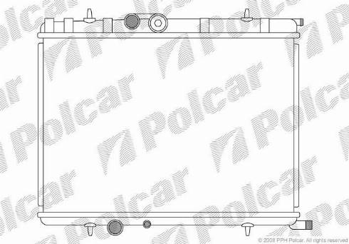 Polcar 571008-5 - Radiateur, refroidissement du moteur cwaw.fr