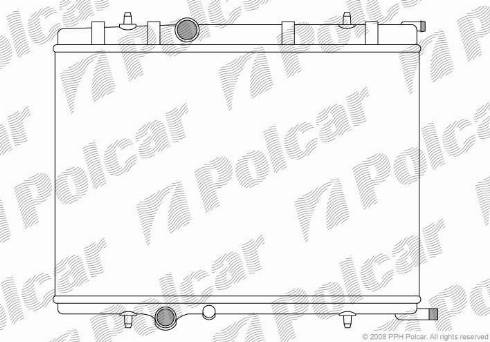 Polcar 571008-6 - Radiateur, refroidissement du moteur cwaw.fr