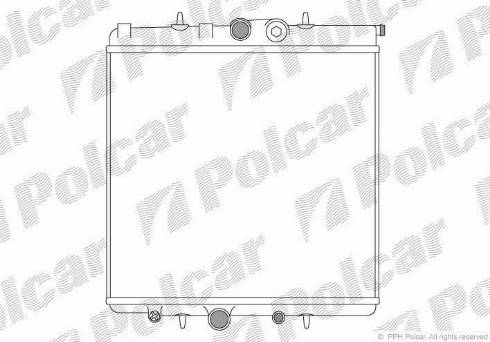 Polcar 5710081X - Radiateur, refroidissement du moteur cwaw.fr