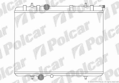 Polcar 5710088X - Radiateur, refroidissement du moteur cwaw.fr