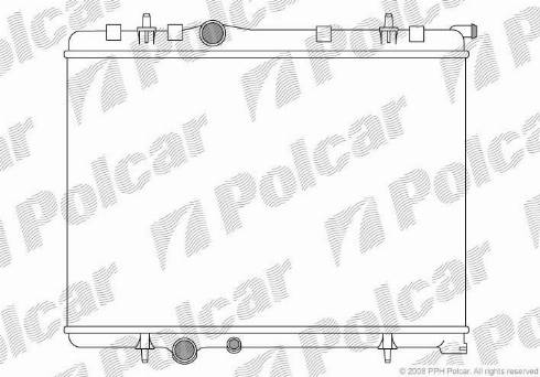 Polcar 5710082X - Radiateur, refroidissement du moteur cwaw.fr