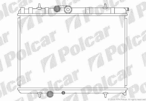 Polcar 571008-2 - Radiateur, refroidissement du moteur cwaw.fr