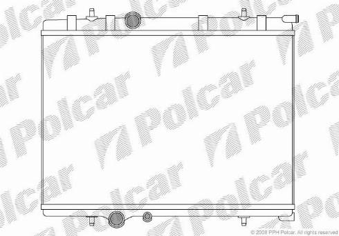 Polcar 571008-7 - Radiateur, refroidissement du moteur cwaw.fr