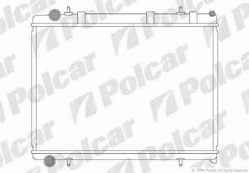 Polcar 571108-1 - Radiateur, refroidissement du moteur cwaw.fr