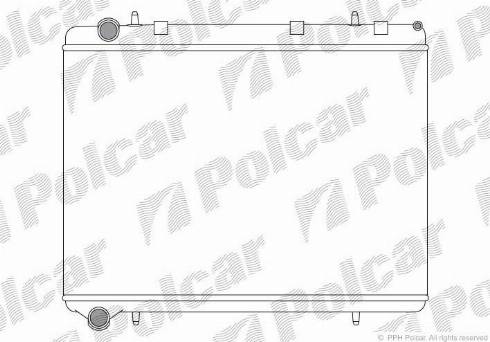 Polcar 571108A1 - Radiateur, refroidissement du moteur cwaw.fr