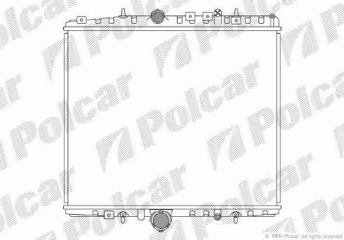 Polcar 578708-1 - Radiateur, refroidissement du moteur cwaw.fr