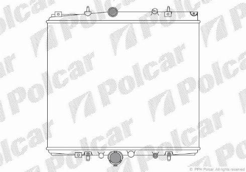 Polcar 578708A1 - Radiateur, refroidissement du moteur cwaw.fr