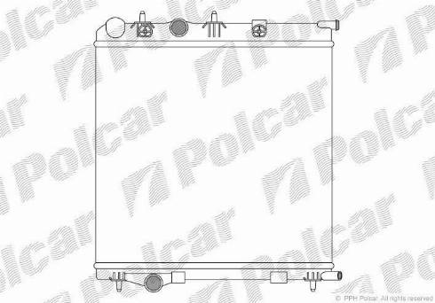 Polcar 5724081X - Radiateur, refroidissement du moteur cwaw.fr