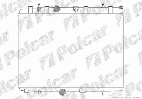 Polcar 5724082X - Radiateur, refroidissement du moteur cwaw.fr