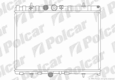 Polcar 572408-2 - Radiateur, refroidissement du moteur cwaw.fr