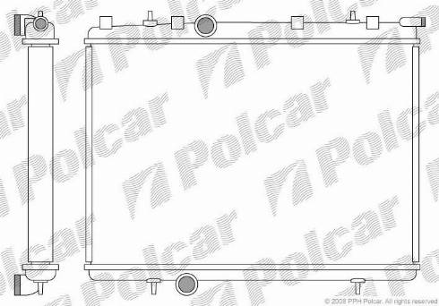 Polcar 5723085X - Radiateur, refroidissement du moteur cwaw.fr