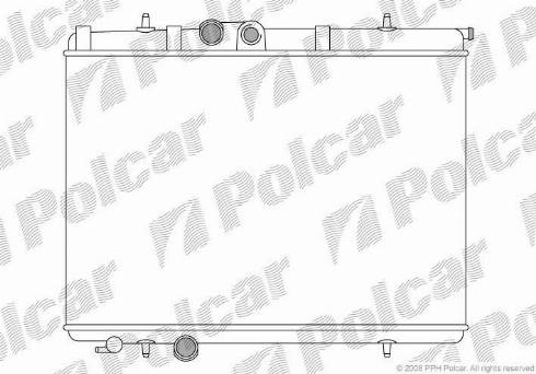 Polcar 5723088X - Radiateur, refroidissement du moteur cwaw.fr