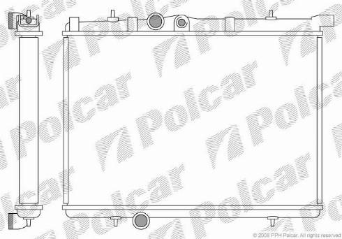 Polcar 5723083X - Radiateur, refroidissement du moteur cwaw.fr