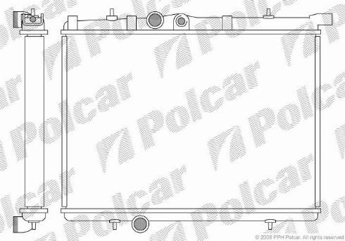 Polcar 5723082X - Radiateur, refroidissement du moteur cwaw.fr