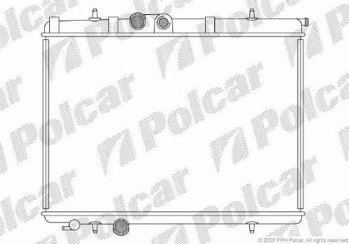 Polcar 5723087X - Radiateur, refroidissement du moteur cwaw.fr