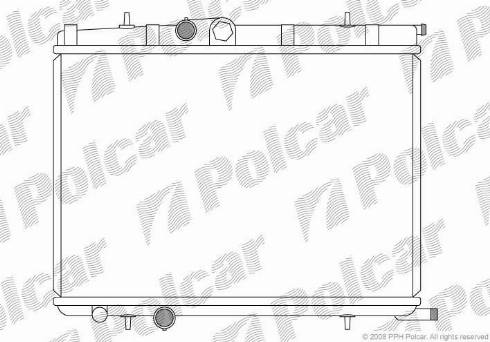 Polcar 572308-7 - Radiateur, refroidissement du moteur cwaw.fr