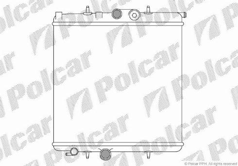 Polcar 572308A1 - Radiateur, refroidissement du moteur cwaw.fr