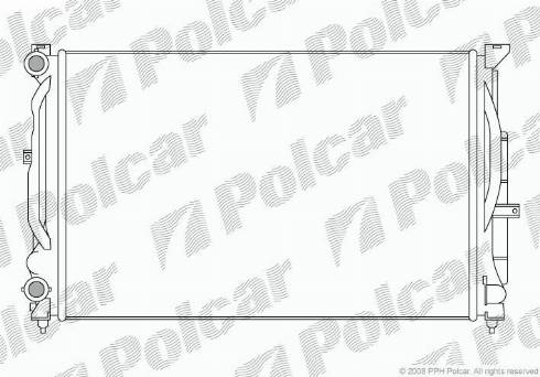 Polcar 6925081X - Radiateur, refroidissement du moteur cwaw.fr