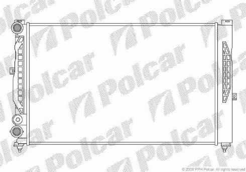 Polcar 692508A1 - Radiateur, refroidissement du moteur cwaw.fr