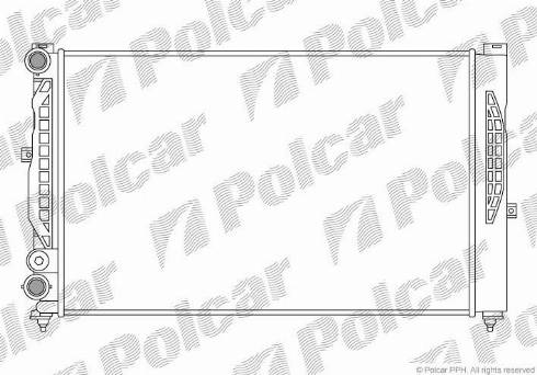 Polcar 692508B1 - Radiateur, refroidissement du moteur cwaw.fr