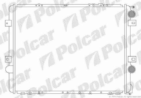 Polcar 6095081X - Radiateur, refroidissement du moteur cwaw.fr