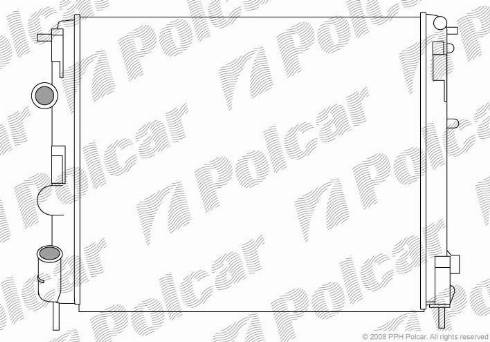 Polcar 6060086X - Radiateur, refroidissement du moteur cwaw.fr