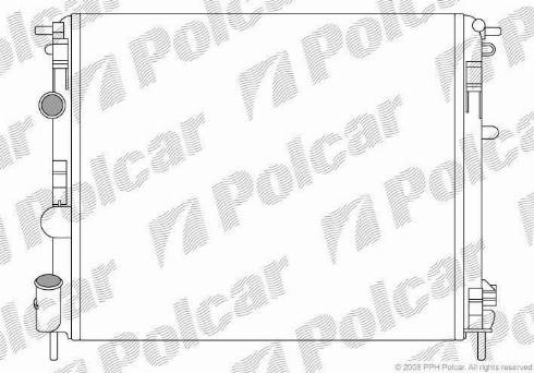 Polcar 606008-6 - Radiateur, refroidissement du moteur cwaw.fr