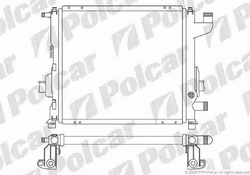 Polcar 6004082X - Radiateur, refroidissement du moteur cwaw.fr