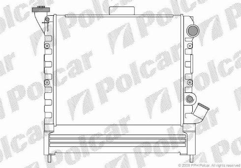 Polcar 6005083X - Radiateur, refroidissement du moteur cwaw.fr