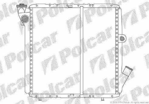 Polcar 600508-2 - Radiateur, refroidissement du moteur cwaw.fr