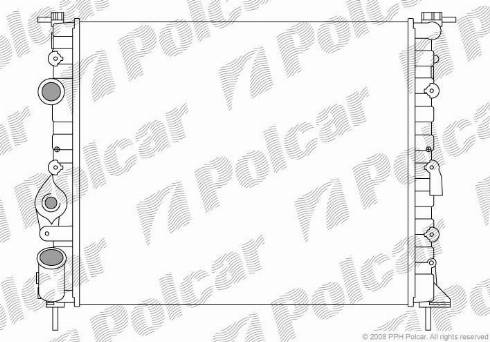 Polcar 6007081X - Radiateur, refroidissement du moteur cwaw.fr