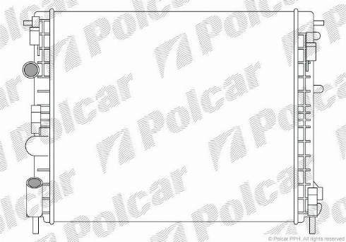 Polcar 601508-4 - Radiateur, refroidissement du moteur cwaw.fr