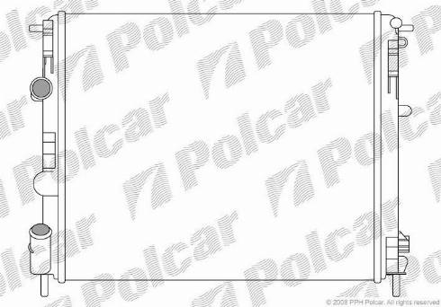 Polcar 601508A4 - Radiateur, refroidissement du moteur cwaw.fr