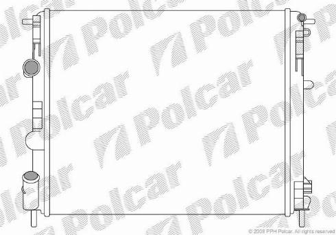 Polcar 601508A5 - Radiateur, refroidissement du moteur cwaw.fr