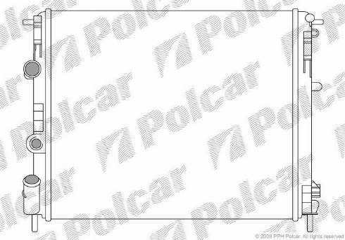 Polcar 601608-1 - Radiateur, refroidissement du moteur cwaw.fr