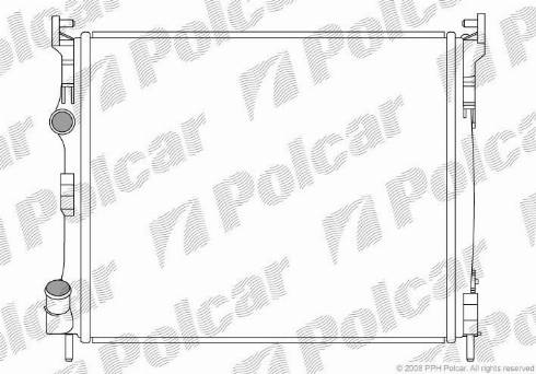 Polcar 6016083X - Radiateur, refroidissement du moteur cwaw.fr