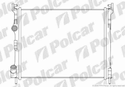 Polcar 601608-3 - Radiateur, refroidissement du moteur cwaw.fr