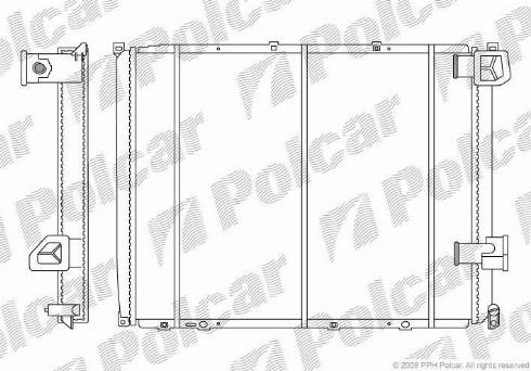 Polcar 6033086X - Radiateur, refroidissement du moteur cwaw.fr