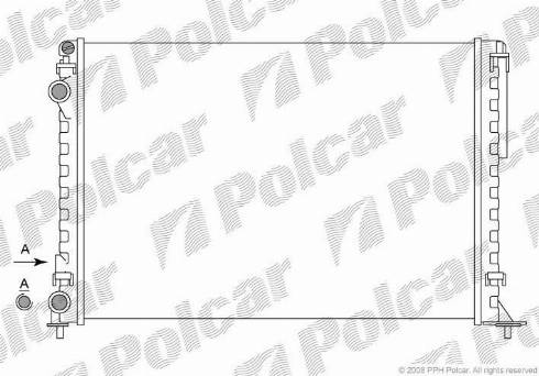 Polcar 6032083X - Radiateur, refroidissement du moteur cwaw.fr