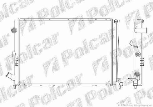 Polcar 6032082X - Radiateur, refroidissement du moteur cwaw.fr