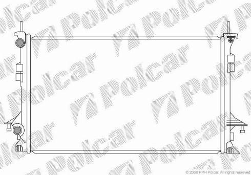 Polcar 6037083X - Radiateur, refroidissement du moteur cwaw.fr