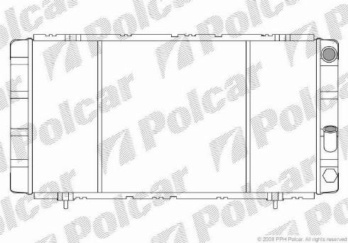 Polcar 602108-3 - Radiateur, refroidissement du moteur cwaw.fr