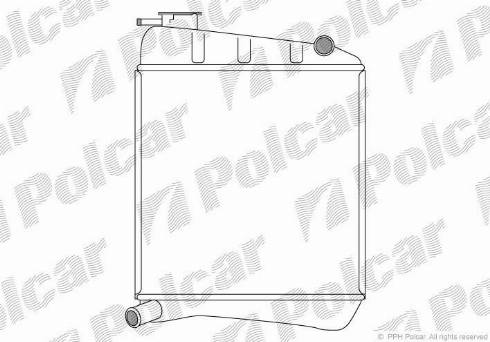 Polcar 630008-1 - Radiateur, refroidissement du moteur cwaw.fr