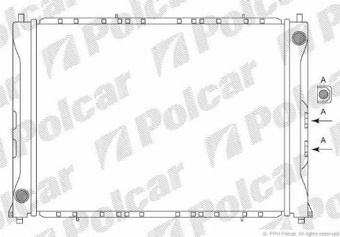 Polcar 631908-2 - Radiateur, refroidissement du moteur cwaw.fr