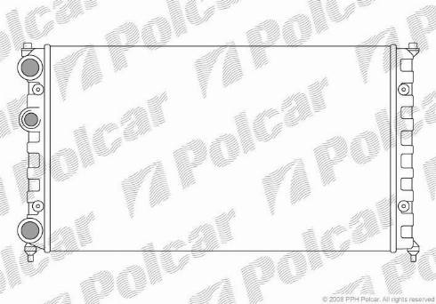 Polcar 671308-6 - Radiateur, refroidissement du moteur cwaw.fr